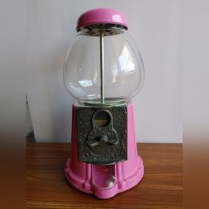 Vintage 1980s Pink Carousel Gumball Machine